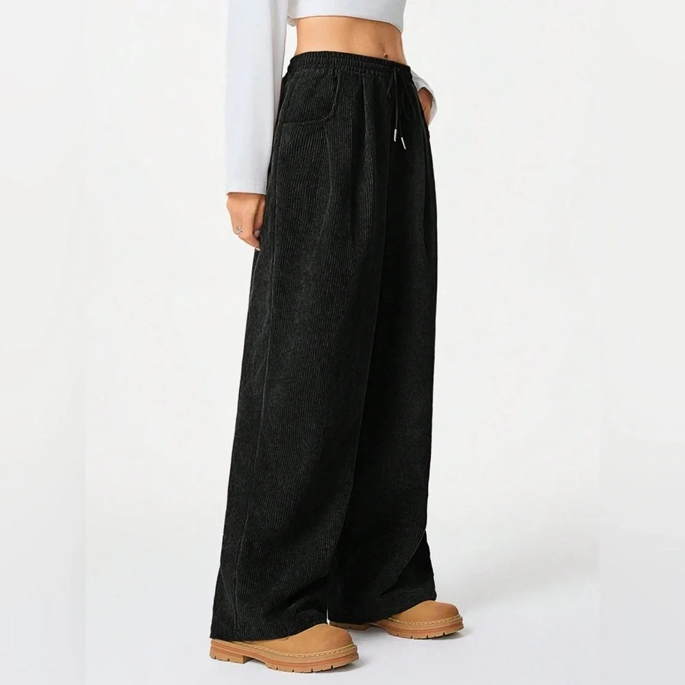 Wide Leg Drawstring Pants - Picture 11 of 12